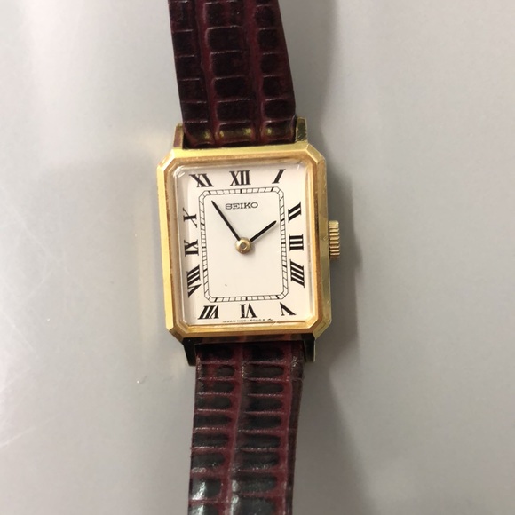 Seiko Jewelry - SEIKO RARE UNIQUE WOMENS JAPAN VINTAGE 1970 TANK MANUAL WIND